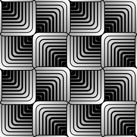 Abstract Geometric Stylized Petals Vector Seamless Patternのイラスト素材