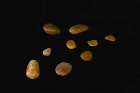 Sample collecting decorative stones in order forming symbolsの写真素材