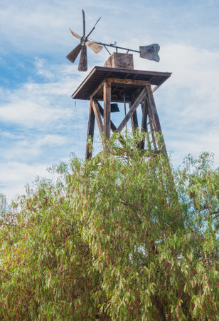 Coal mine pithead winding gearの写真素材