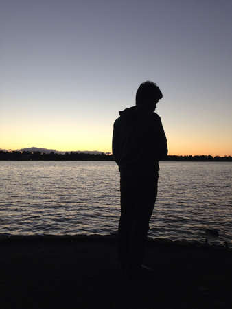 Silhouette of a man