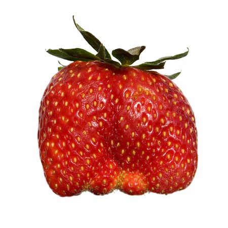 Sweet Strawberry Shaped as a Girl's Bagの写真素材