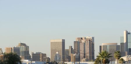 Panorama of Downtown of Phoenix, AZの写真素材