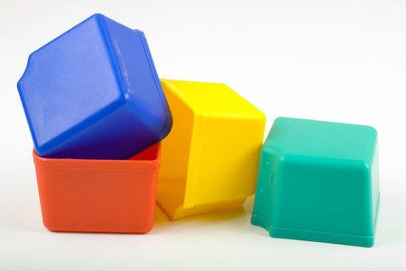 Colorful forms for fruit jelly, macro view
