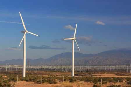 Modern Wind Mill Electric Power Station, Palm Springs, CA