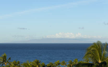 Island of Lanai as seen from Wailea, Maui, Hawaii