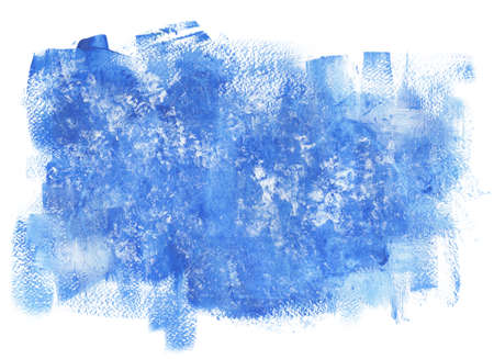 Isolated background made from blue and white acrylic paintの写真素材