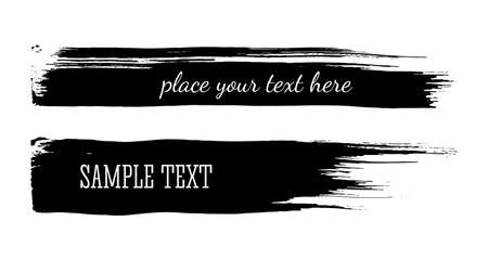 Vector grunge texture. Brush strokes for headlines, banners and other text decorationのイラスト素材