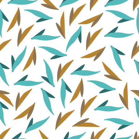 Stylish seamless leaf pattern.のイラスト素材