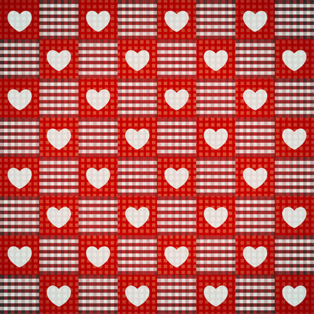 Seamless hearts patternのイラスト素材