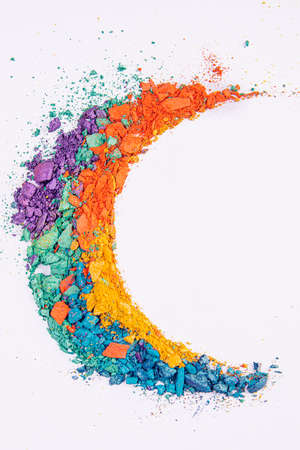 Broken Multicolor Eye Shadow, Background textures. . High quality photoの写真素材