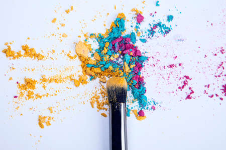 Broken Multicolor Eye Shadow, Background textures. . High quality photoの写真素材