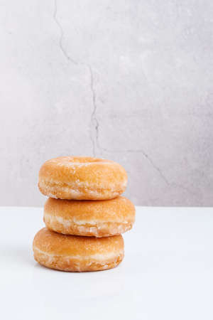 Delicius dessert sugar donuts background. High quality photoの写真素材