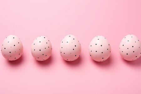 Easter painted eggs. Easter holiday concept. High quality illustrationの素材