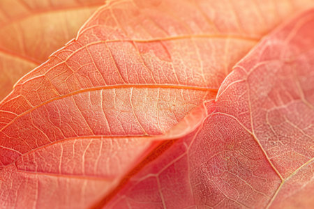 trendy peach leaf texture, close up. Abstract macro apricot leaves creative background