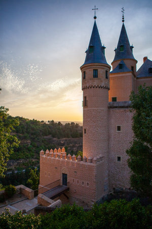 Segovia, Spain. The Alcazar of Segovia. Castile and Leon. High quality photoの写真素材