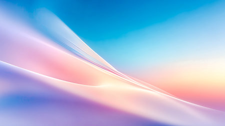 Gentle swirls of pink, lavender, and blue brush against the early morning light, creating a serene atmosphere that invites reflection and calm.の素材