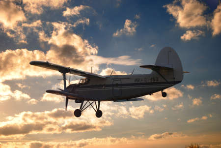 AN-2 Plane flight overのeditorial素材