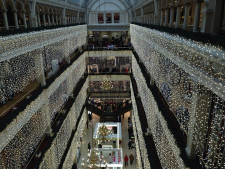 Christmas Lights Frasers Glasgow.の素材