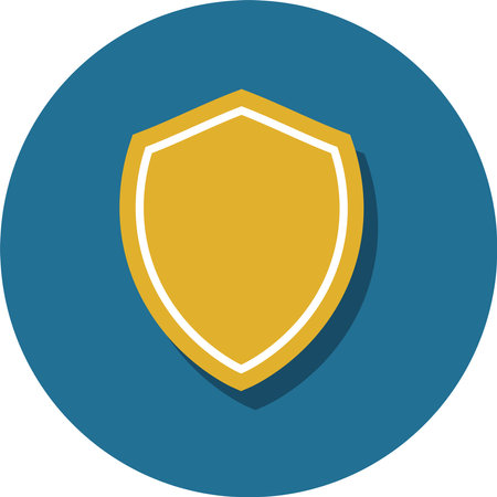 Trust shield icon, concept of data privacy, protection and security in Technology and Internetのイラスト素材