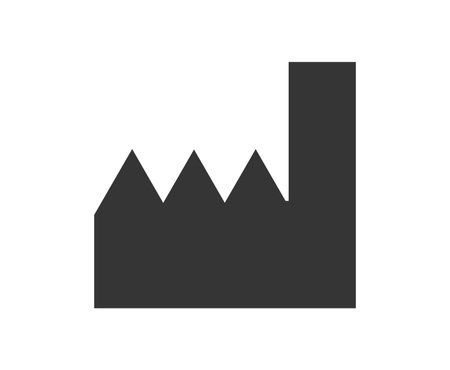 Monochromatic Manufacturer symbol. Concept of packaging and regulations.のイラスト素材