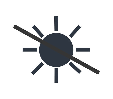 Keep away from direct sunlight vector. Concept of ecology and packaging.のイラスト素材