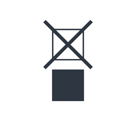 Isolated Do not Stack Label. Concept of packaging.のイラスト素材