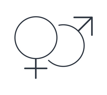 Venus and Mars Symbol. Concept of Male and Female.のイラスト素材
