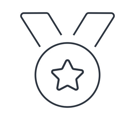 Isolated Medal Award Symbol. Concept of championship.のイラスト素材