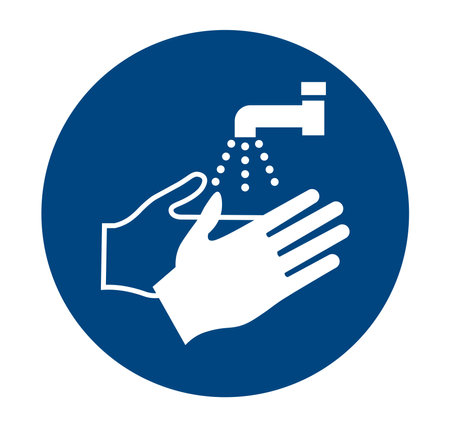 Wash your Hands Symbolのイラスト素材