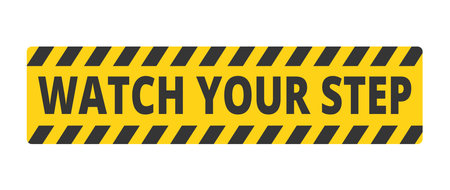 Watch your Step Symbolのイラスト素材