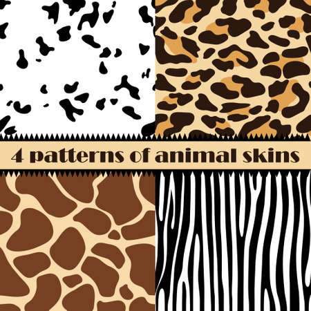Skin of animals seamless pattern, pattern. Vector illustrationのイラスト素材