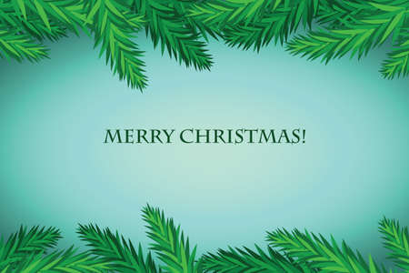 Set of fir branches. Christmas tree, pine winterのイラスト素材