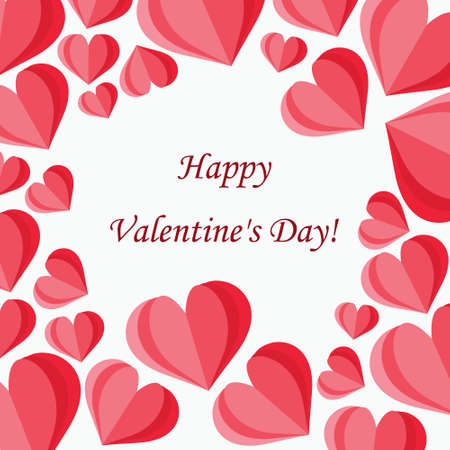 Background happy Valentines Day. Eps 10. Vector.のイラスト素材