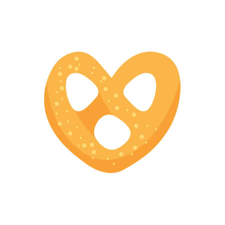 Vector bread icon. Flat illustration of bread. healthy bread isolated on white background....