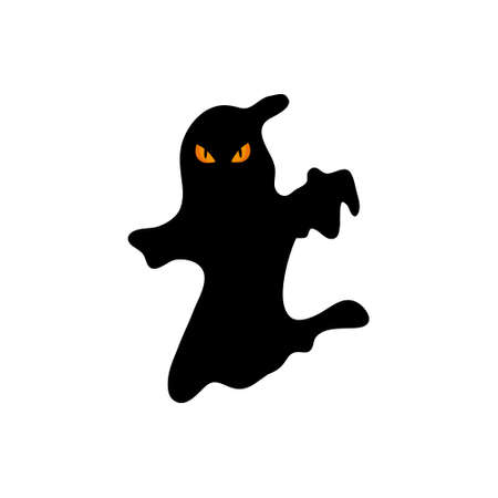 Vector illustration of ghost on white background.のイラスト素材
