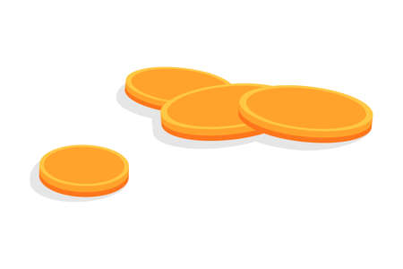 Investment, modern flat icon, coins Vector illustrationのイラスト素材