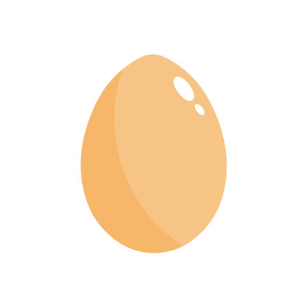 Vector. Chicken egg isolated on white background. Template for the holiday of Easter.のイラスト素材