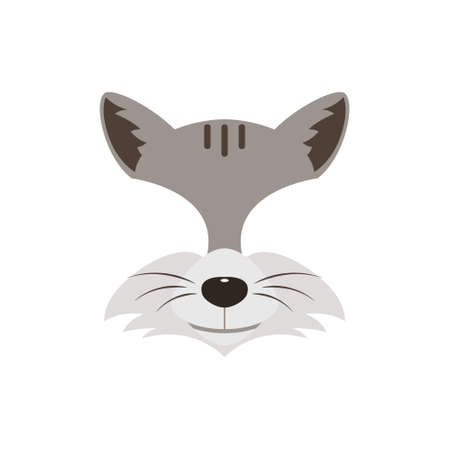 Raccoon mask, be a guest raccoon. Vector illustration.のイラスト素材