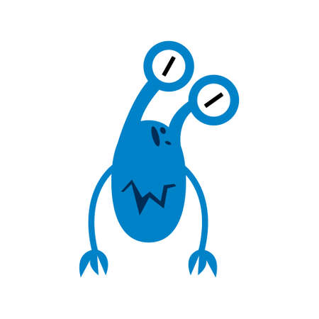 Vector virus isolated on white background.のイラスト素材