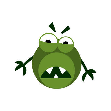 Vector virus isolated on white background.のイラスト素材