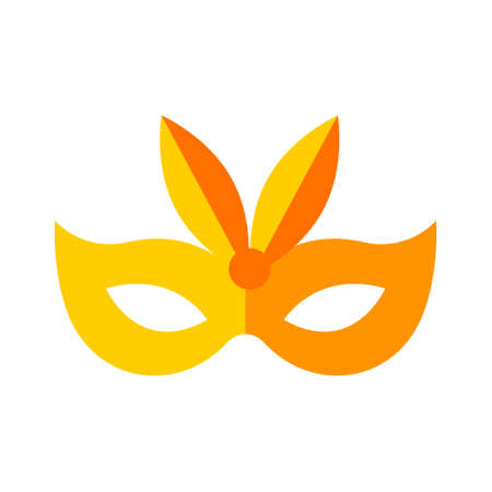 Carnival mask isolated. Vector illustration isolated on white background.のイラスト素材