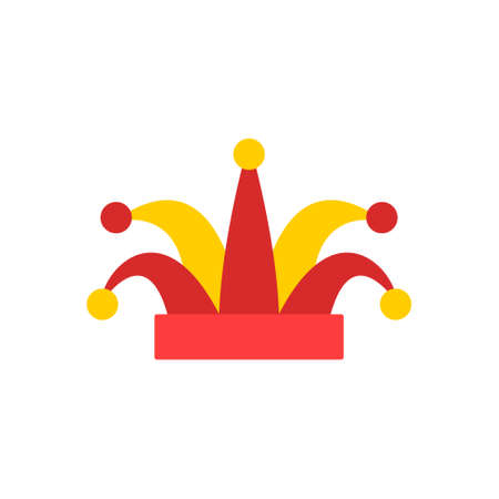 Jester's hat. Vector illustration of a traditional German carnival.のイラスト素材