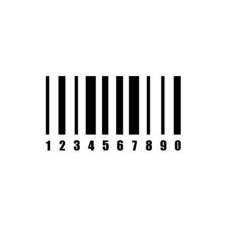 Image of a barcode isolated on a white background.のイラスト素材