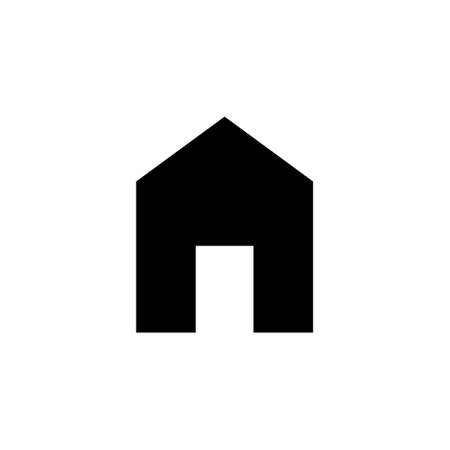 House icon on white isolated background, vector illustration.のイラスト素材