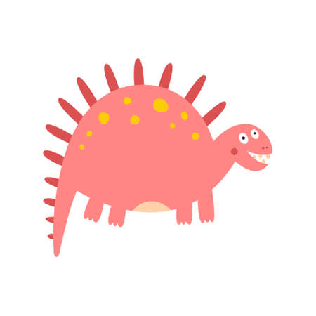 Cute dinosaur drawn as vector for kids fashion.のイラスト素材
