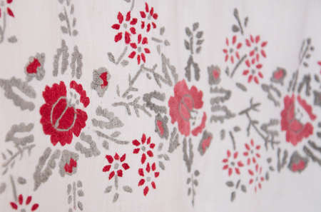 Belorussian ethnic national folks ornament on clothes. Slavic Traditional Pattern Ornament...
