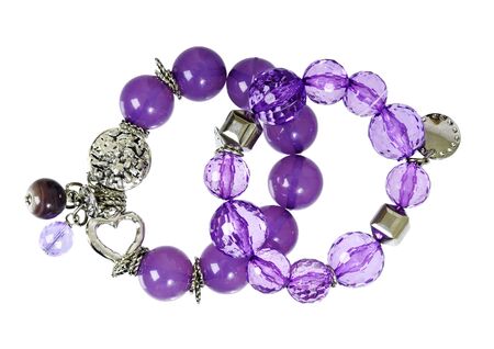 purple braceletの写真素材