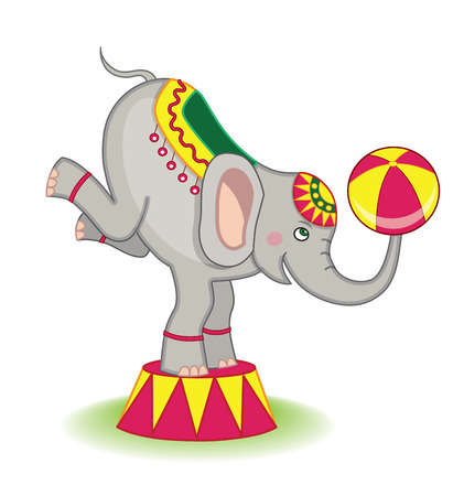 circus elephantのイラスト素材