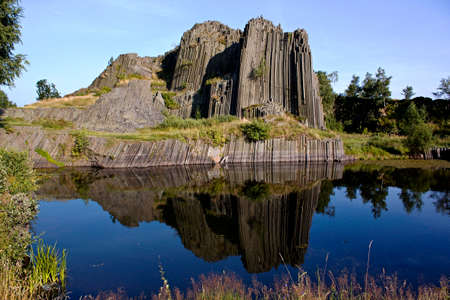 The volcanic igneous rocksの写真素材