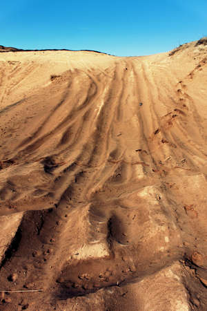 Sand abstract blue horizonの写真素材